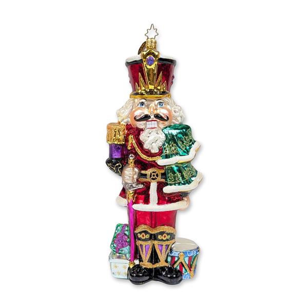Christopher Radko 1999 Cracker King Nutcracker Ornament