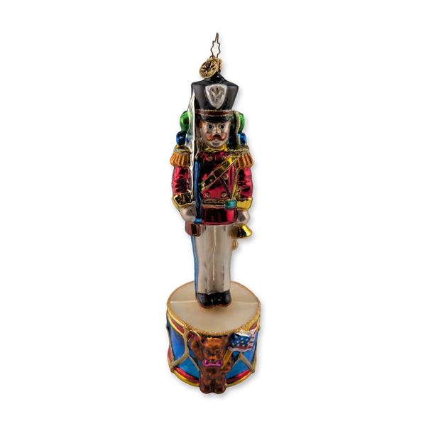 Christopher Radko At Attention Blown Glass Ornament