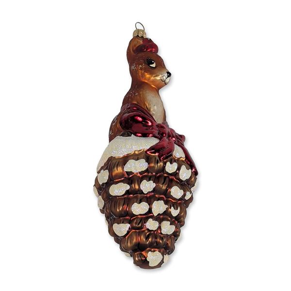 Christopher Radko Large Pinecone Perch Ornament