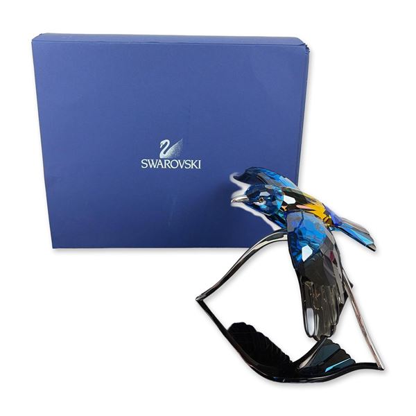 Swarovski Crystal Paradise Birds Figurine, Roller Bird