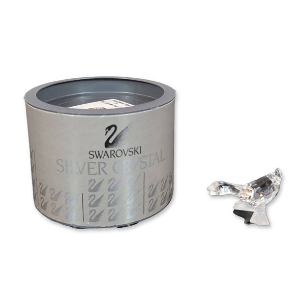 Swarovski Silver Crystal Faceted Goose Figurine
