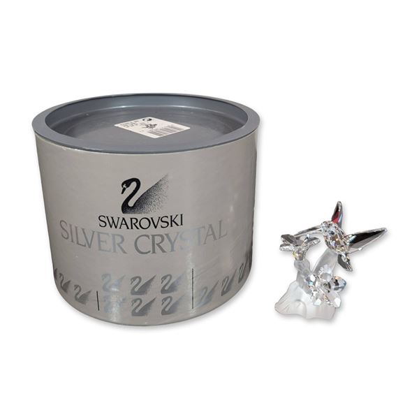 Swarovski Silver Crystal Hummingbird Figurine