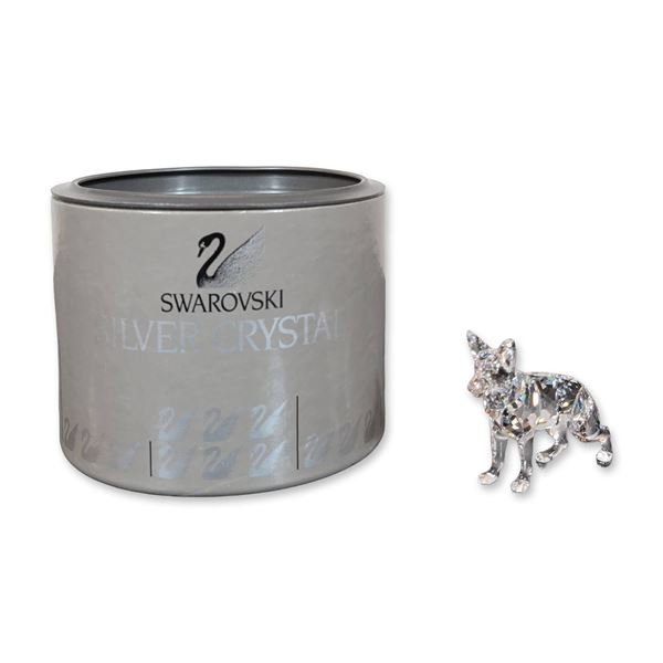 Swarovski Silver German Shepherd Figurine