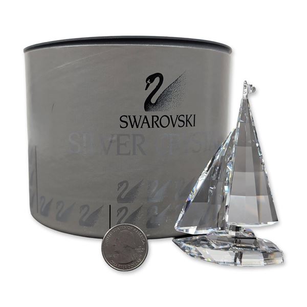 Swarovski Austrian Crystal Sailboat Figurine
