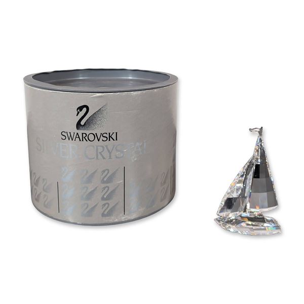 Swarovski Silver Crystal Sailboat
