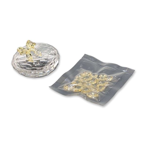 Swarovski Crystal Anna Jewel Box with Yellow Crystal Hearts
