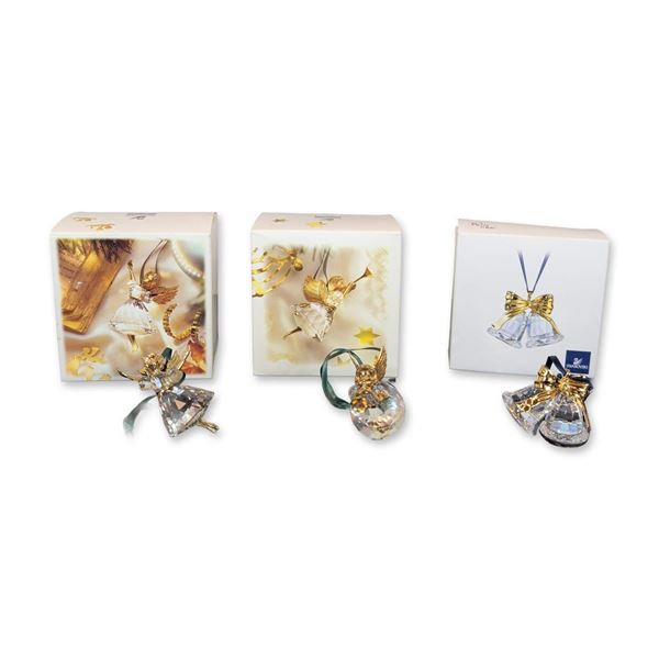 3pc Swarovski Crystal Memories Christmas Ornaments