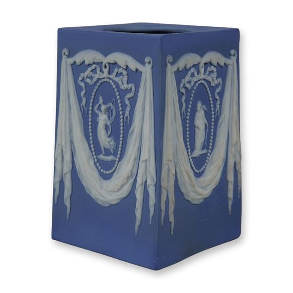 Turner and Co Blue Jasperware Lighter Body Pedestal