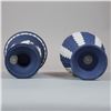 Image 3 : Two Wedgwood Cobalt Blue Jasperware Vases