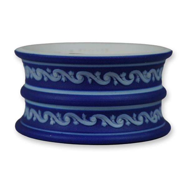 Wedgwood Cobalt Blue Jasperware Napkin Ring