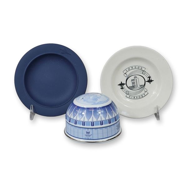 3pc Wedgwood Aviation and Millennium Commemorative Ceramic Collection