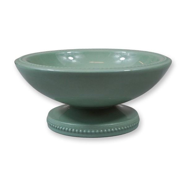 Wedgwood Norman Wilson Glazed Earthenware Pedestal Bowl with Bull Motif