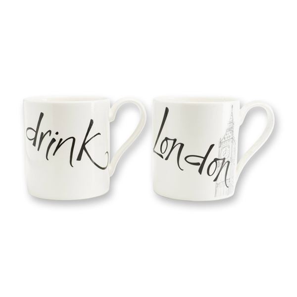 2pc Wedgwood Grand Gourmet Bone China Mugs