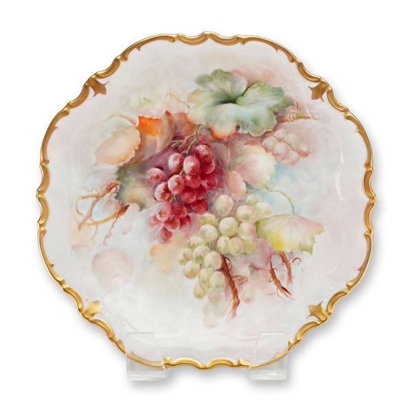 Reichenbach Germany Hand Painted Porcelain Platter