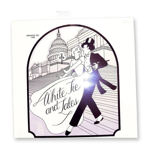 1982 Hexagon Inc. White Tie and Tales Musical Comedy Review Souvenir Record Jacket