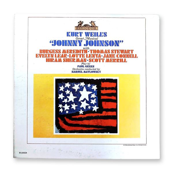 Kurt Weill's Great Musical Johnny Johnson Soundtrack LP Record
