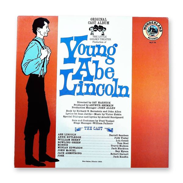 Young Abe Lincoln Original Cast Album Wonderland Records WLP 76 Vinyl LP