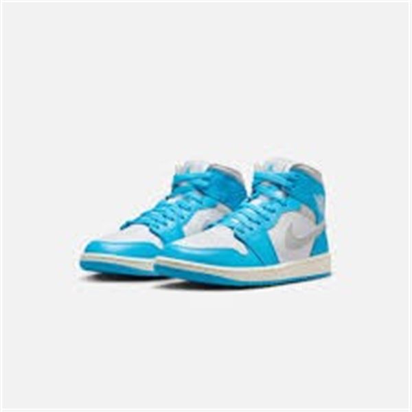 Nike WMNS Air Jordan 1 Mid (DK Powder Blue/ Neutral Grey)
