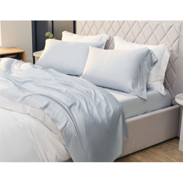 Bamboo Nights Duvet Cover Set (Light Blue)