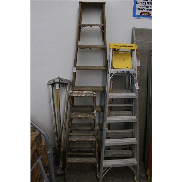 Wooden  4'/8' Stepladders - 2