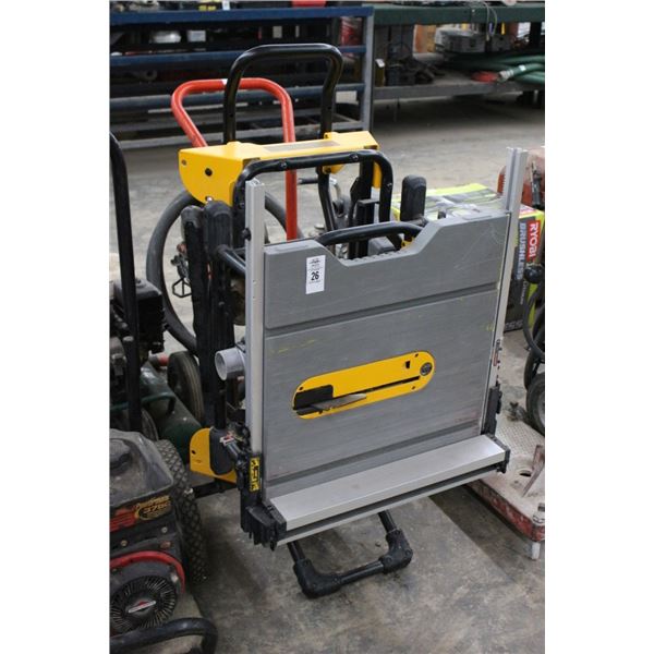 Dewalt Table Saw w/Sawbuck Rig