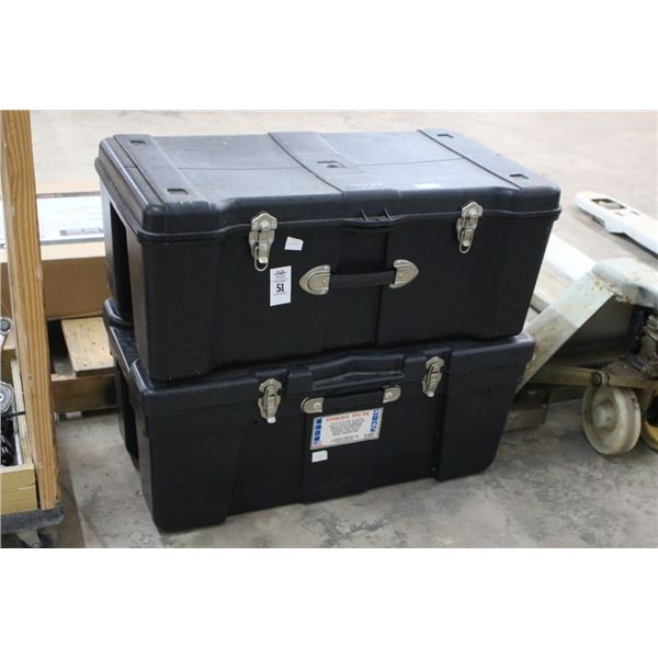 Contico Heavy Duty Plastic Storage Crates - 2