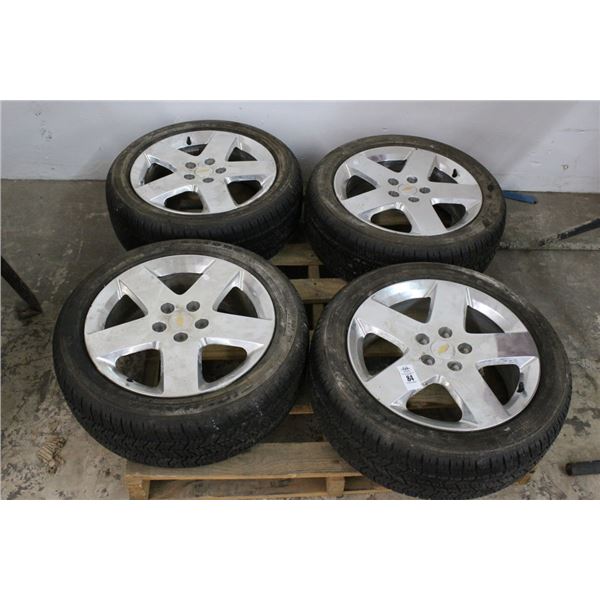 Chevy  5 Lug Chrome Alloy Wheels/Tires - Set of 4
