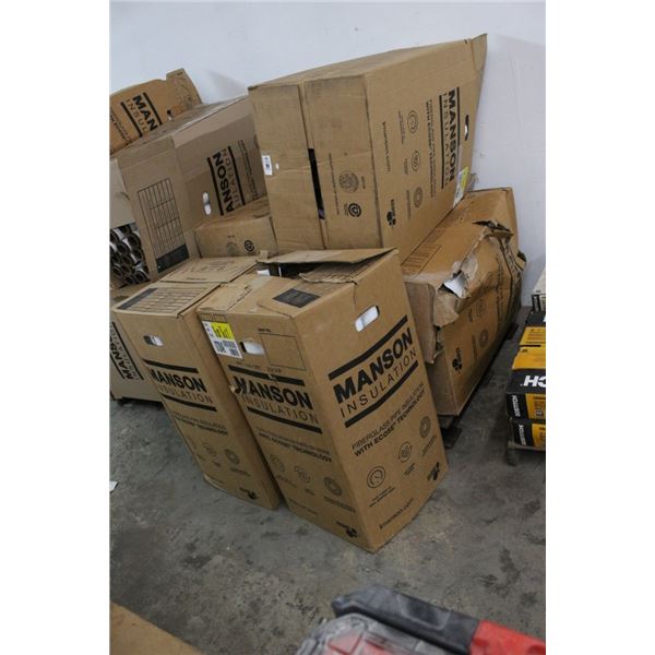 Pallet of Manson Fiberglass Insulation