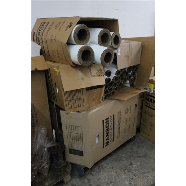 Pallet Manson Fiberglass Pipe Insulation