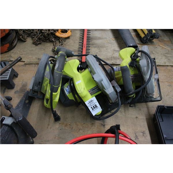 3-Ryobi Electric Circular Saw - 3 X $