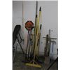 Image 1 : Contractor Tripod, Brooms, Rakes