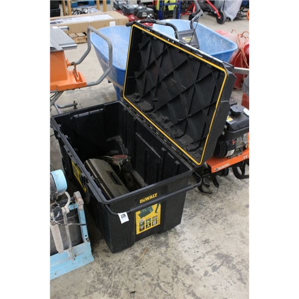 Dewalt Large Rolling Tool Tote w/Some Tools