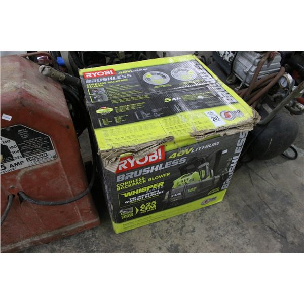 Ryobi Cordless Backpack Blower