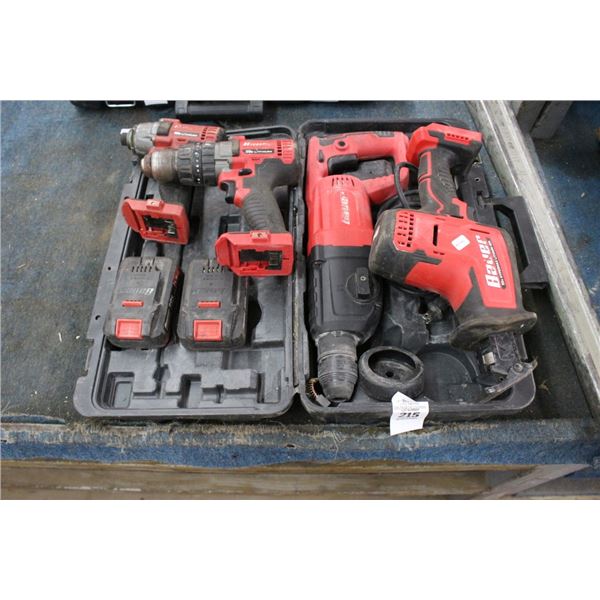 Bauer Electric Rotary Hammer, Cordless Tools - No Batteries