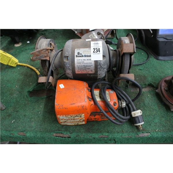 Bench Grinder w/Foot Switch