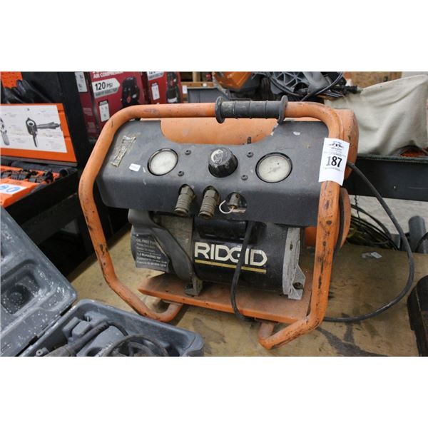 Ridgid Electric Twin Cylinder Air Compressor