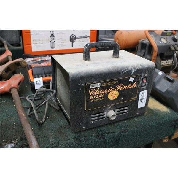 Classic Finish  HV2500  HVLP  Paint System