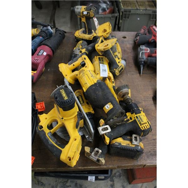 Asst. Dewalt Cordless Tools - Some Batteries/No Charger