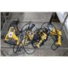 Image 1 : 4-Dewalt Electric Sawzall, Drill - 4 X $