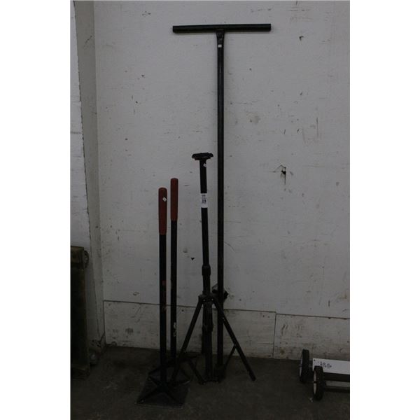 Hand Tamps 2, Large Valve Tool, Tripod