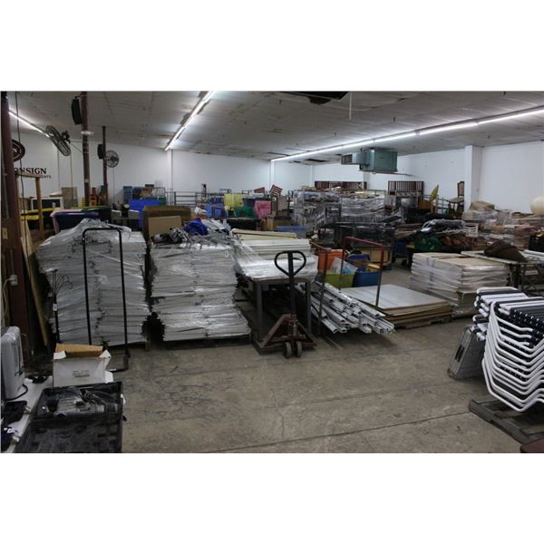 Large Lot Gondola Shelving  (Pallet Jack Not Included)