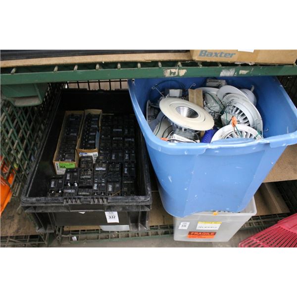 Bin w/Breakers, Recessed Lighting - 2 Bins