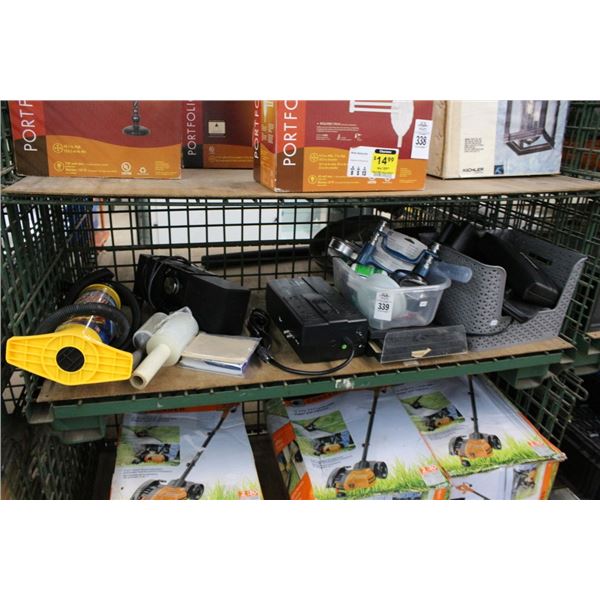 Hand Pump, Stretch Wrap, Stereo, UPS, Bolsters, Supplies