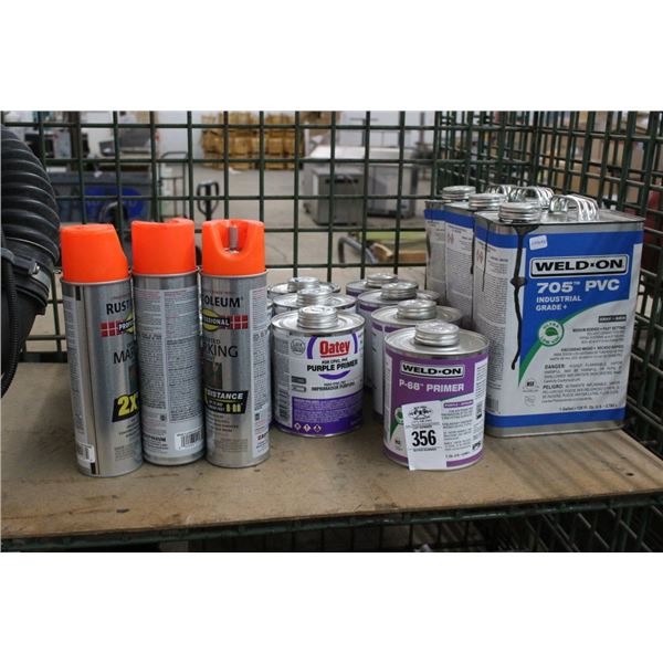 PVC  Glue/Primer, Marking Paint