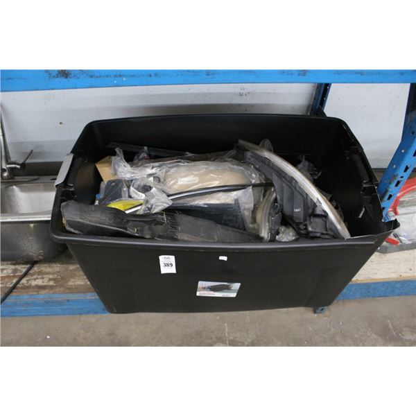 Tote w/Asst. Automotive Parts