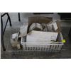 Image 1 : Old Wooden Toolbox w/Saws, Basket Bin w/Hardware