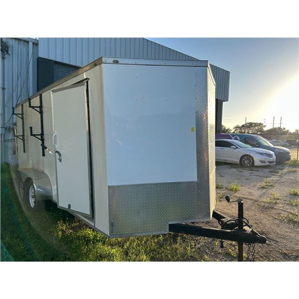 2021 Snapper T/A  16'  V-Nose Enclosed Trailer w/Ramp/Side Door