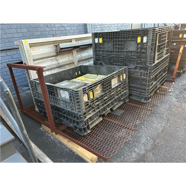 DP Alum Truck Safety Wall w/Mesh Cage Deck  (Pallet Crates Not Included)