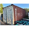 Image 1 : 20'  X  8'  X  8'  Shipping Container w/Some Shelving