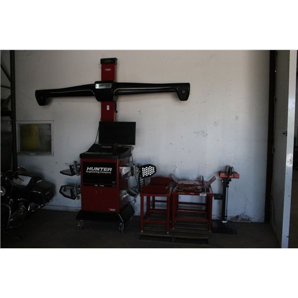 Hunter PT260 Hawkeye Elite Proalign Automotive Alignment System w/4 2500lb Tables,Stock Roller Stand